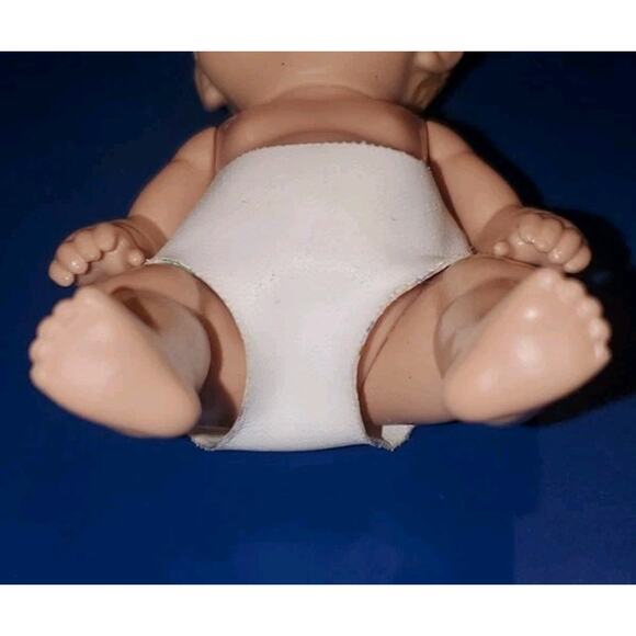 4 Inch Zapf Creations Baby Surprise Angel Bunny Ears Purple Eyes Diaper - Picture 5 of 8